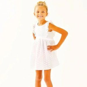Lilly Pulitzer Madelina Dress Resort White Oval Flower Petal Eyelet 8 &10&12 NWT